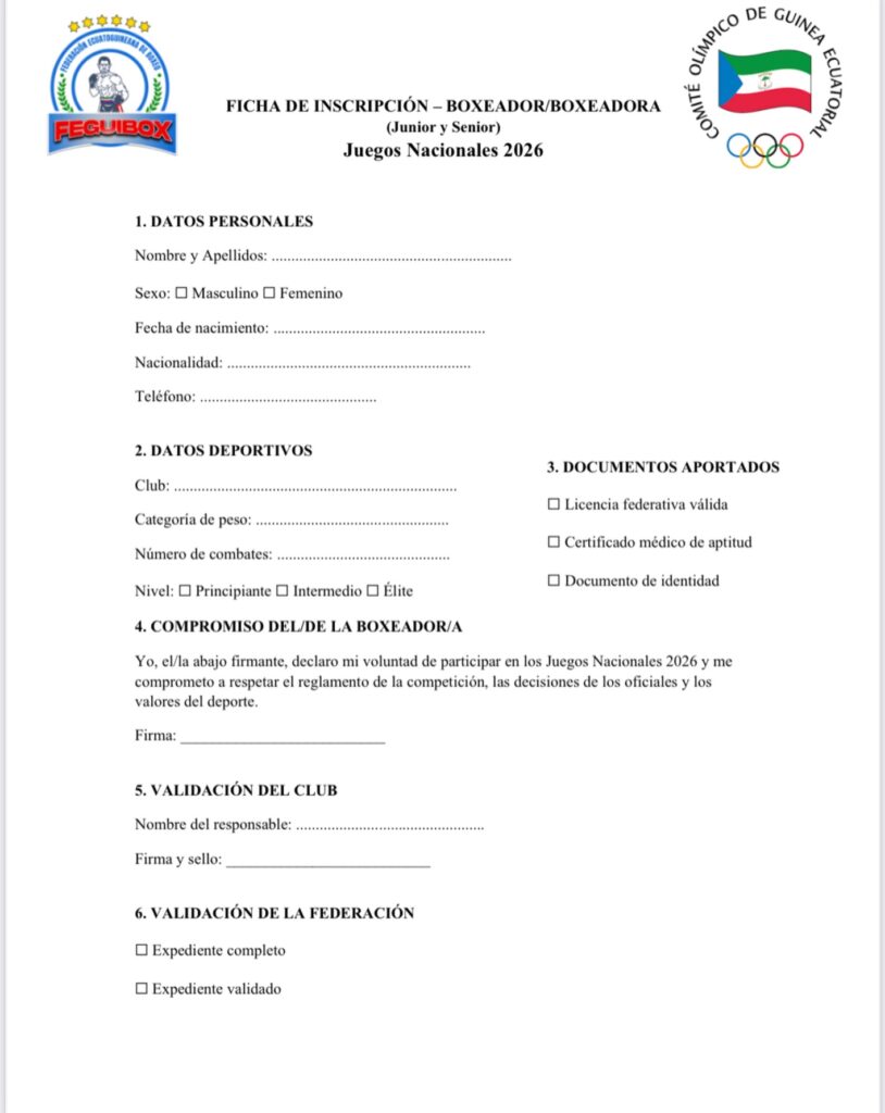 Convocatoria abierta para los Juegos Nacionales de Boxeo