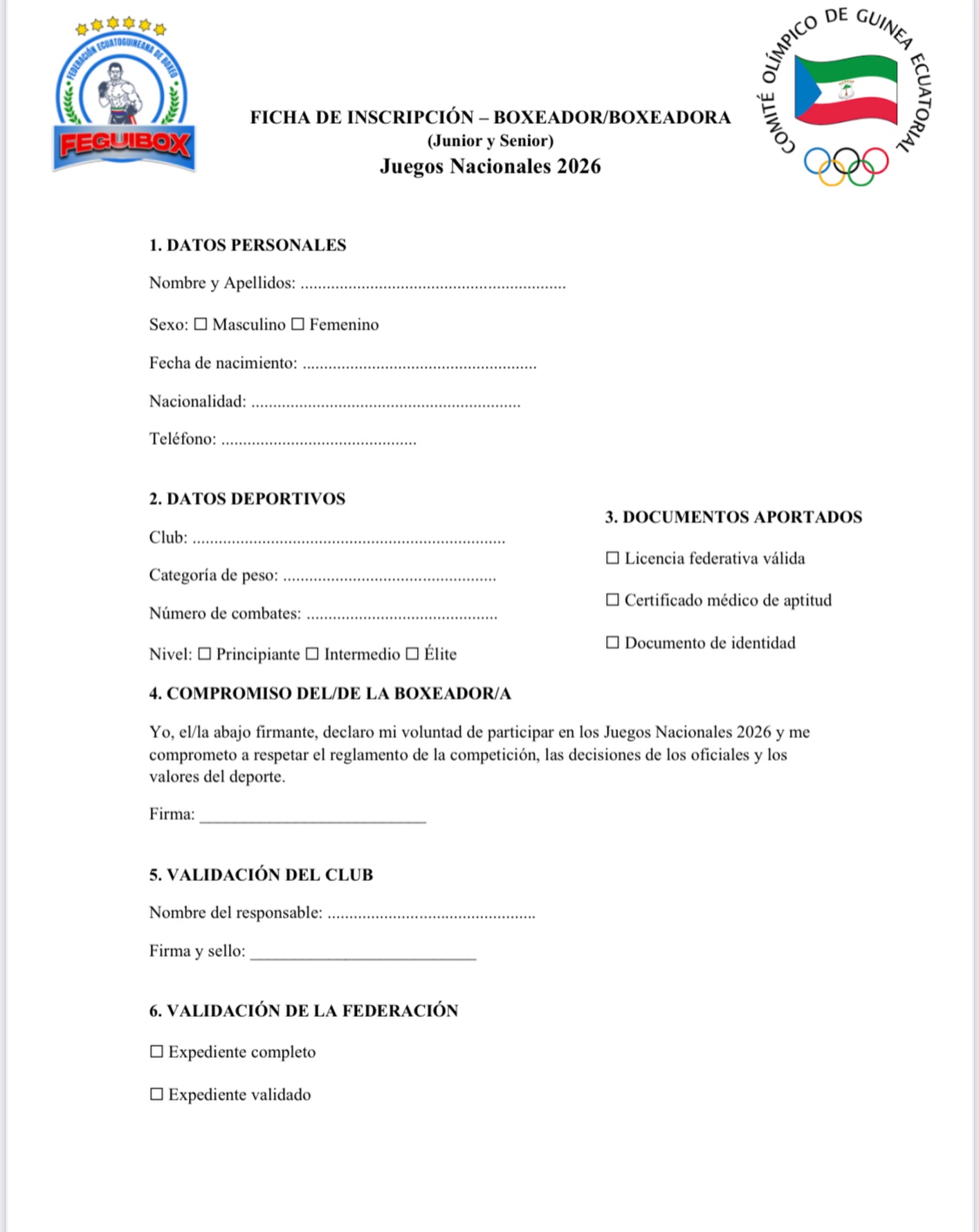 Convocatoria abierta para los Juegos Nacionales de Boxeo